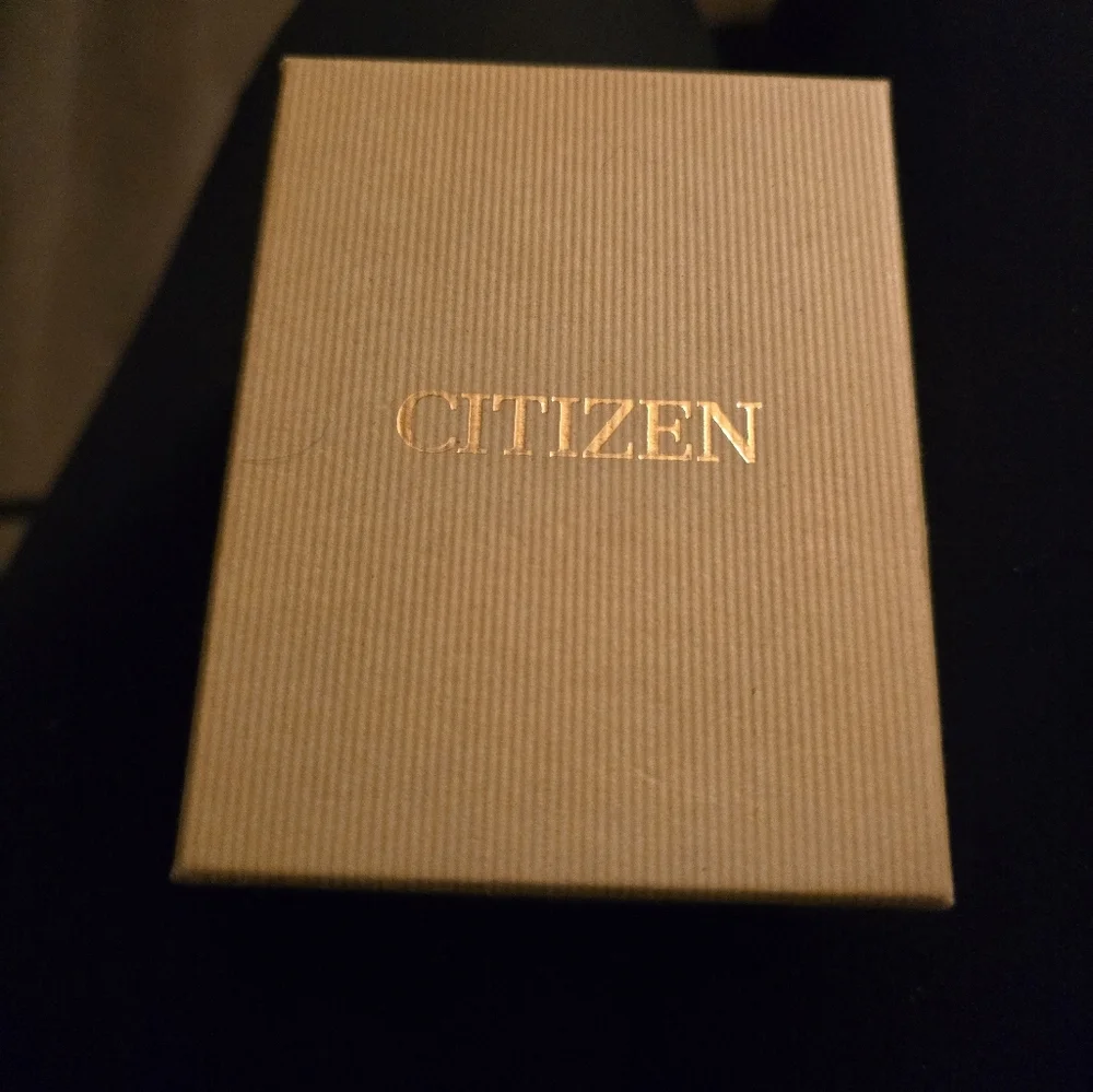 Citizen Black and Silver Rectangular Watch